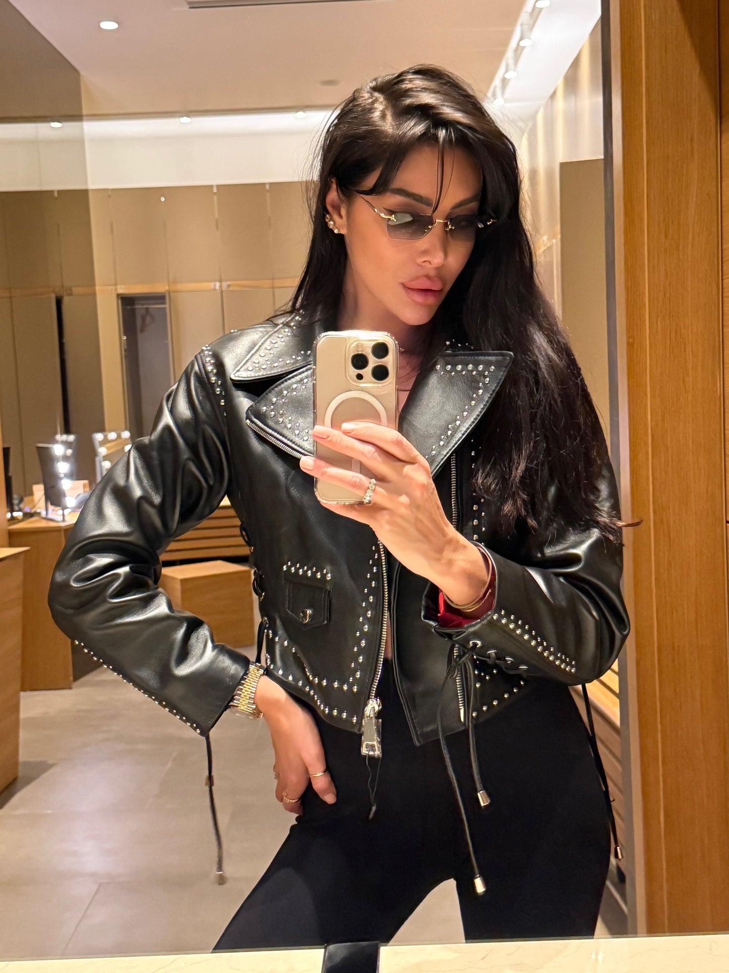 Leather jacket in LAMBSKIN