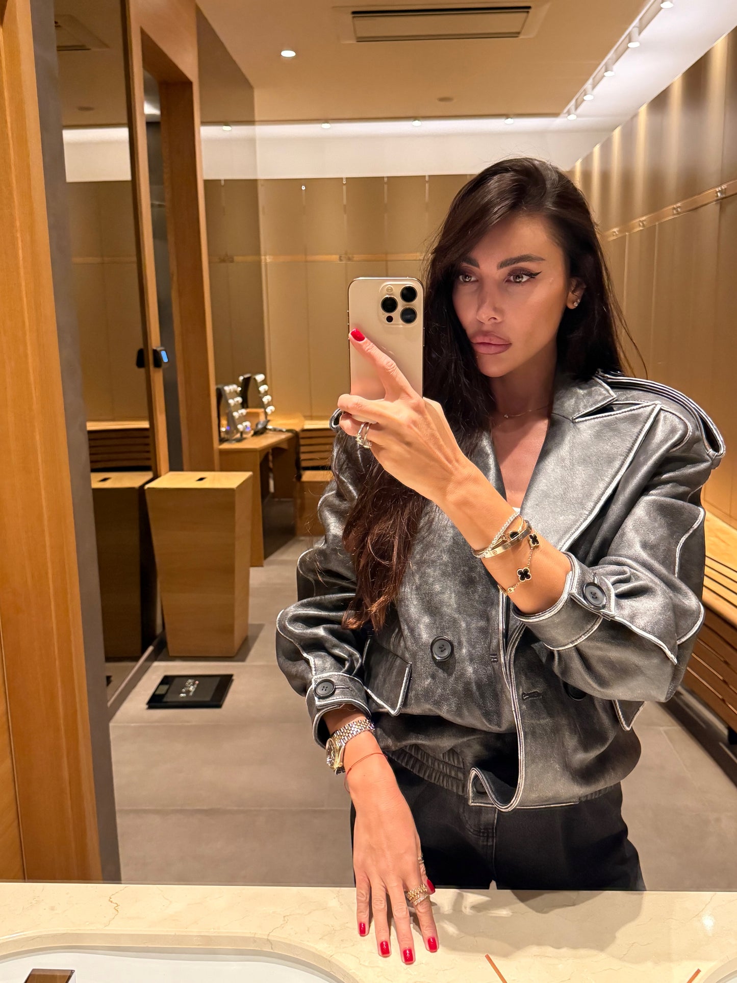 Bomber in LAMBSKIN
