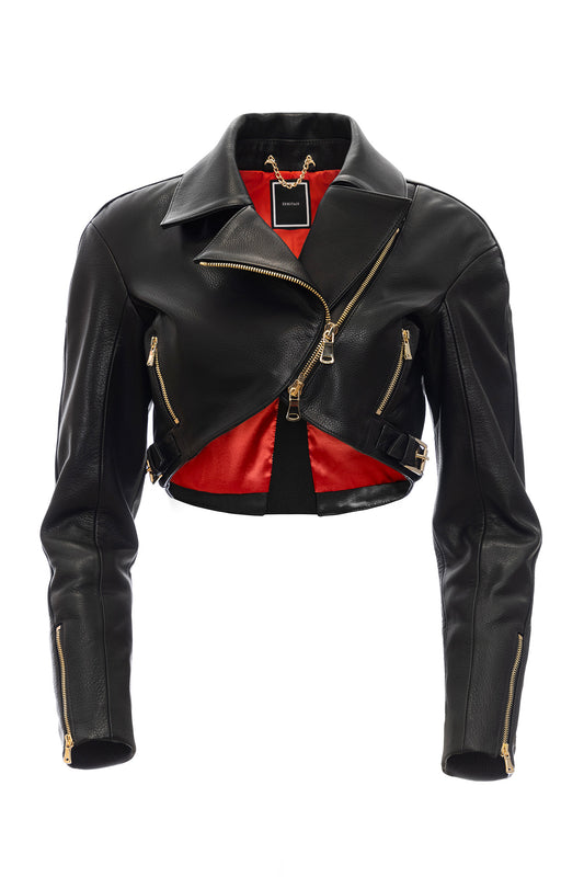 CROPPED BIKER JACKET