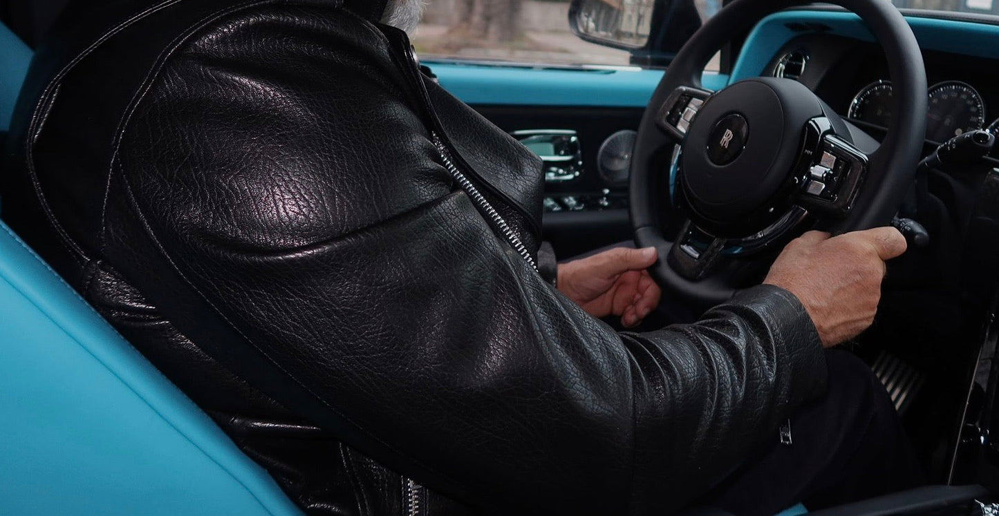 Leather jacket in LAMBSKIN