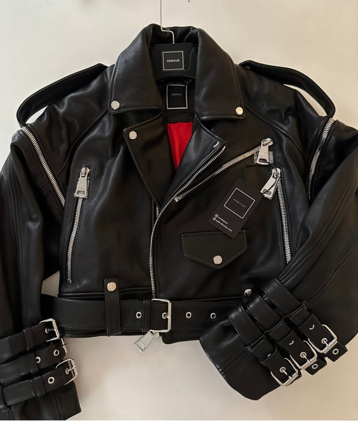 MOTORCYCLE JACKET -VEST IN CALFSKIN