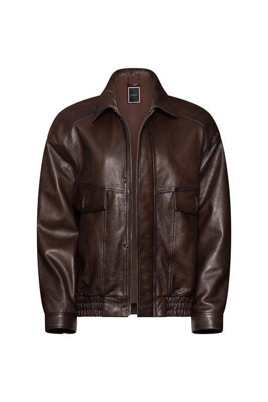 Bomber in dark brown